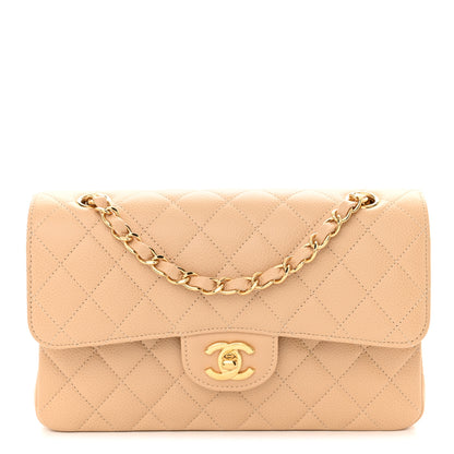 Chanel Caviar Quilted Small Double Flap Beige 1 of 12