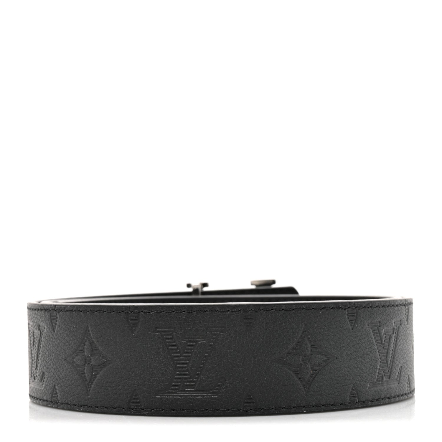 Louis Vuitton Monogram Shadow 40mm LV Shadow Reversible Belt Black 2 of 5