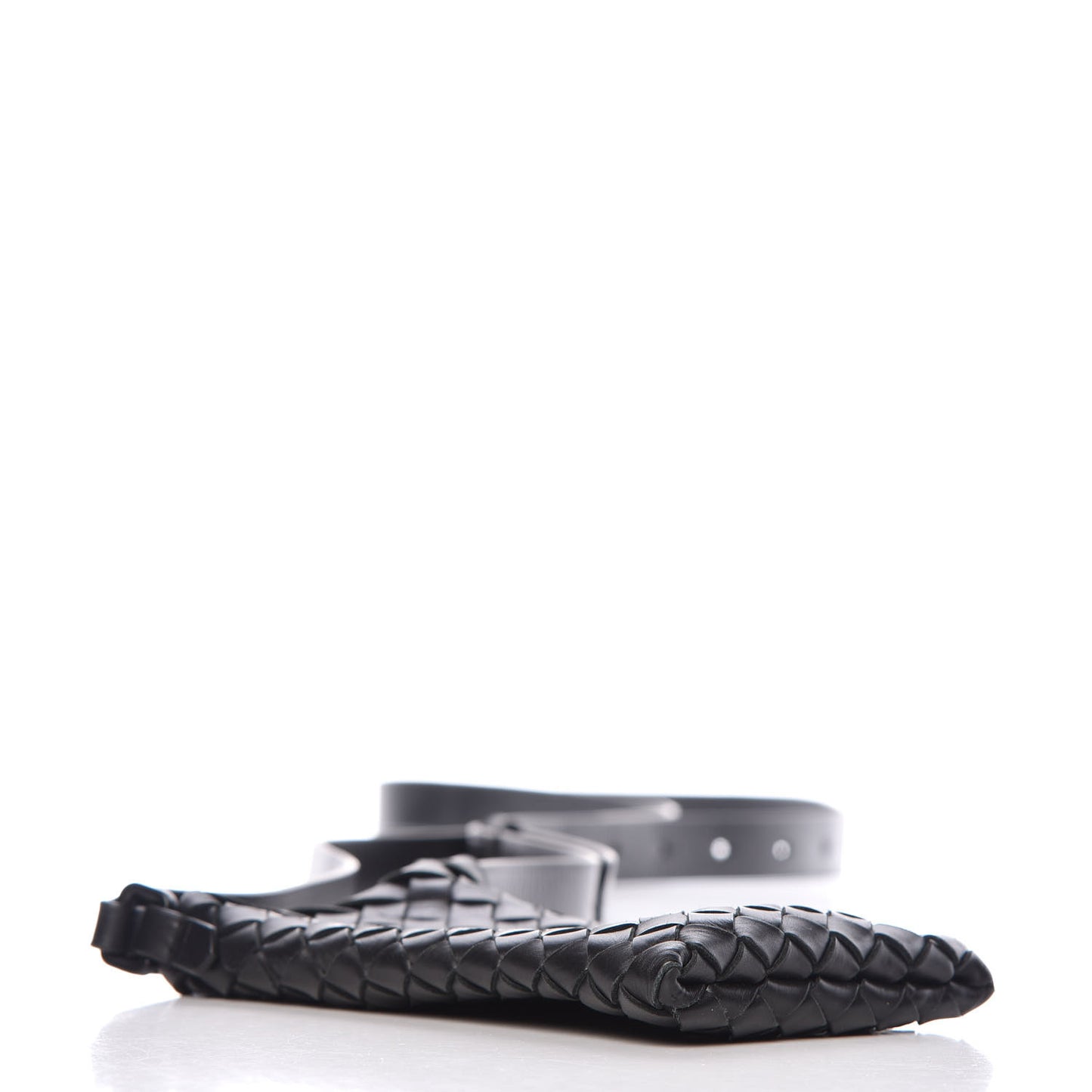 Nappa Intrecciato Crossbody Black