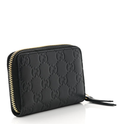 Gucci Guccissima Zip Around Card Case Black 3 of 8