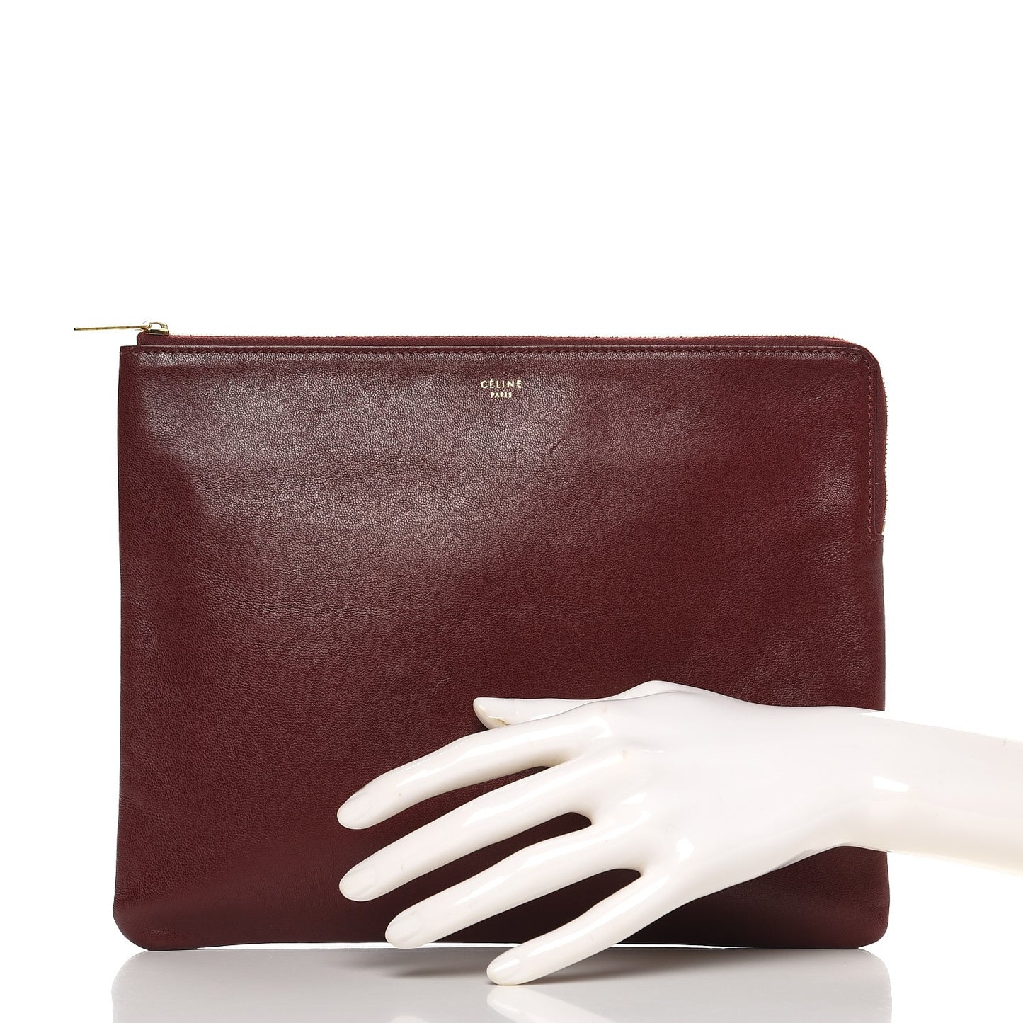 Lambskin iPad Clutch Rust