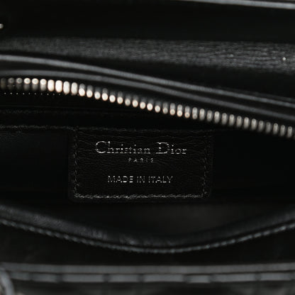 Christian Dior Lambskin Cannage Medium Lady Dior Crystal Strap Black 6 of 11