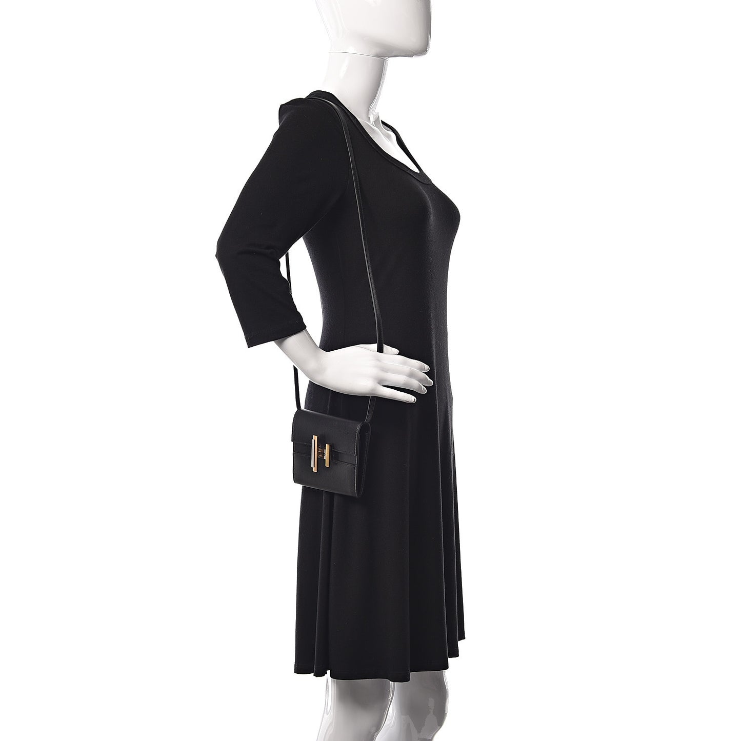 Villandry Calfskin Mini Cinhetic Wallet Black