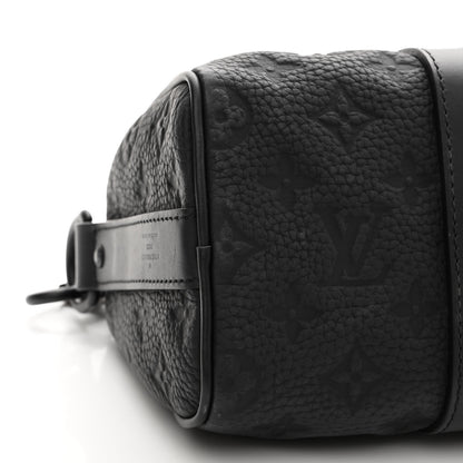 Louis Vuitton Monogram Taurillon Keepall Bandouliere 25 Black 7 of 11