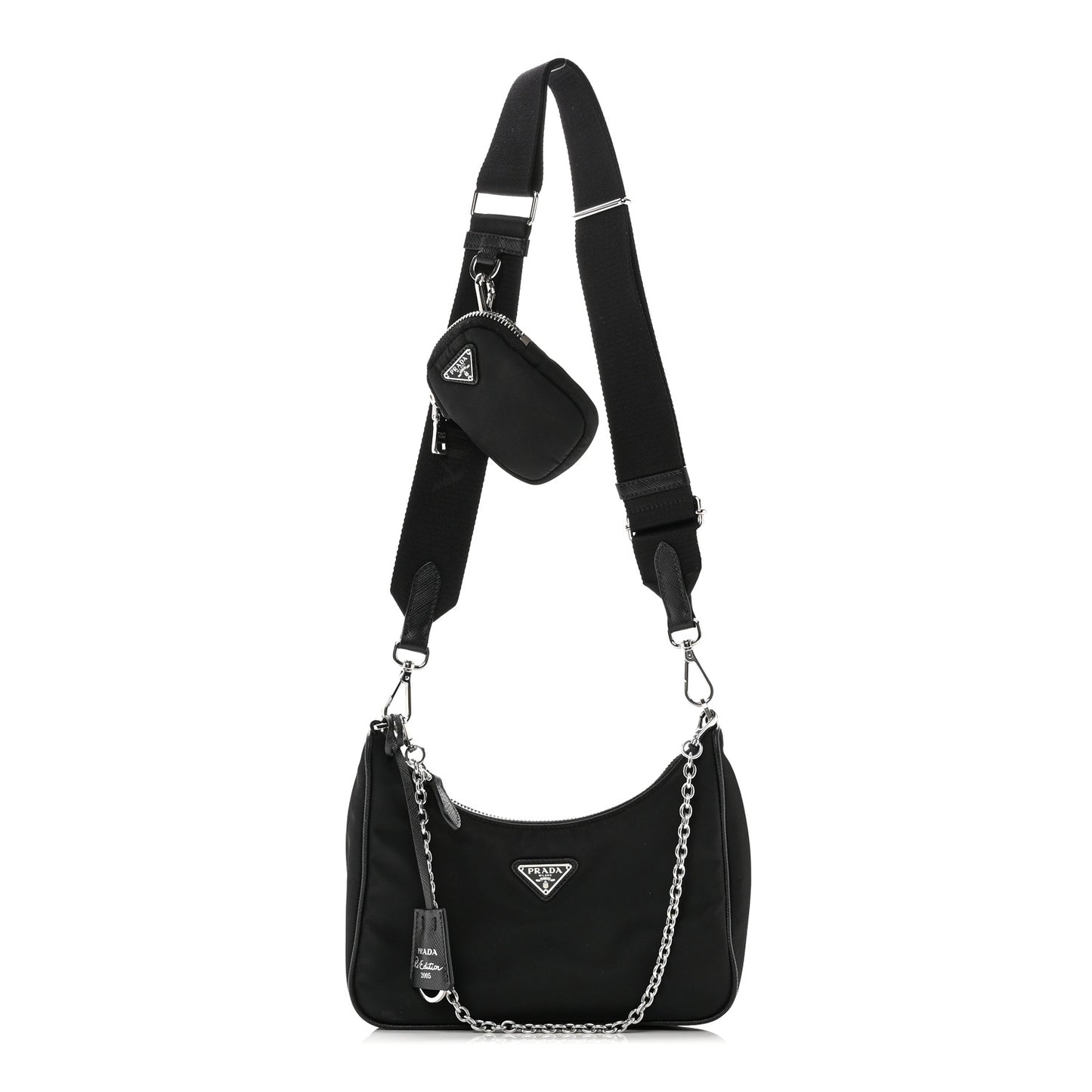 Nylon Re-Edition 2005 Shoulder Bag Black