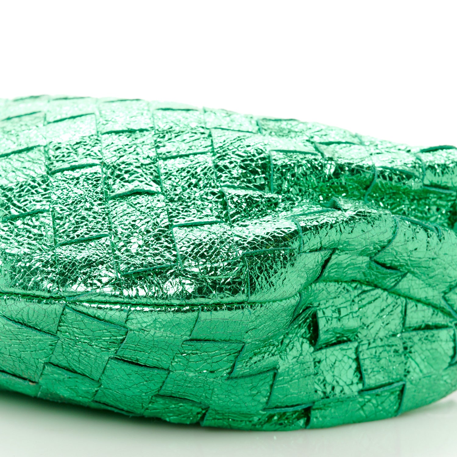 Bottega Veneta Metallic Nappa Intrecciato Mini Jodie Parakeet 11 of 11