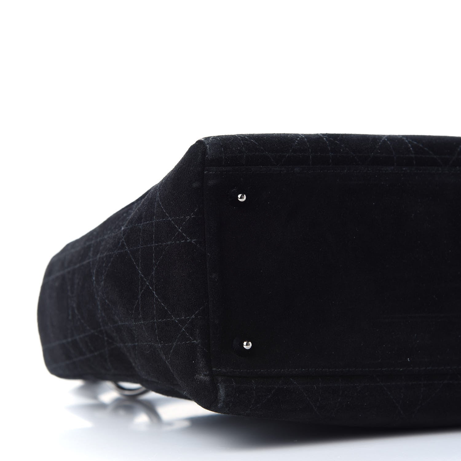 Christian Dior Suede Cannage Medium Lady Dior Black 8 of 12