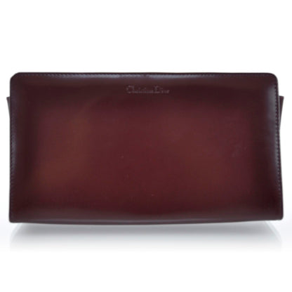 Christian Dior Leather Trousse Cosmetic Bag Rouge 1 of 11