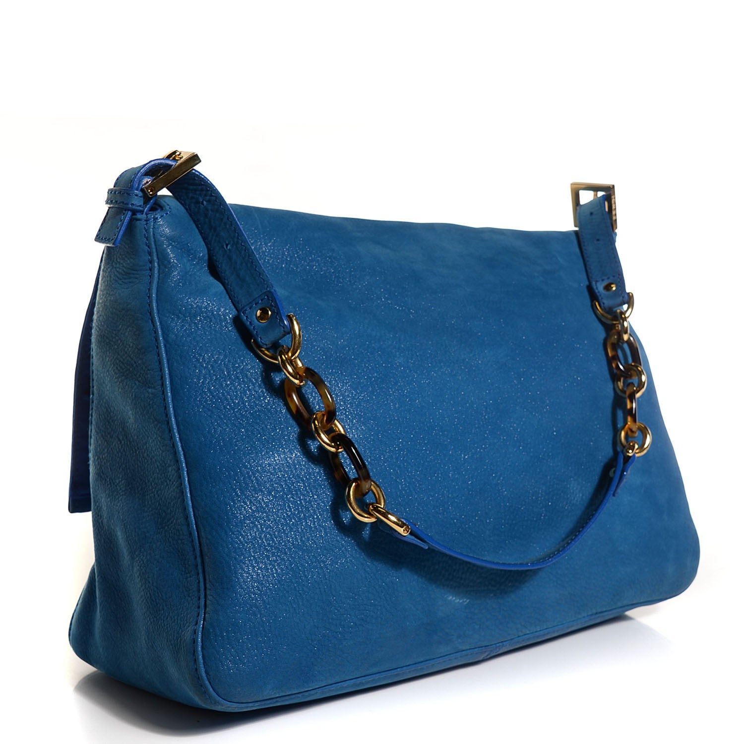 Fendi Vitello Savana Big Forever Mama Baguette Carta Zucchero Tartaruga Natural 3 of 11