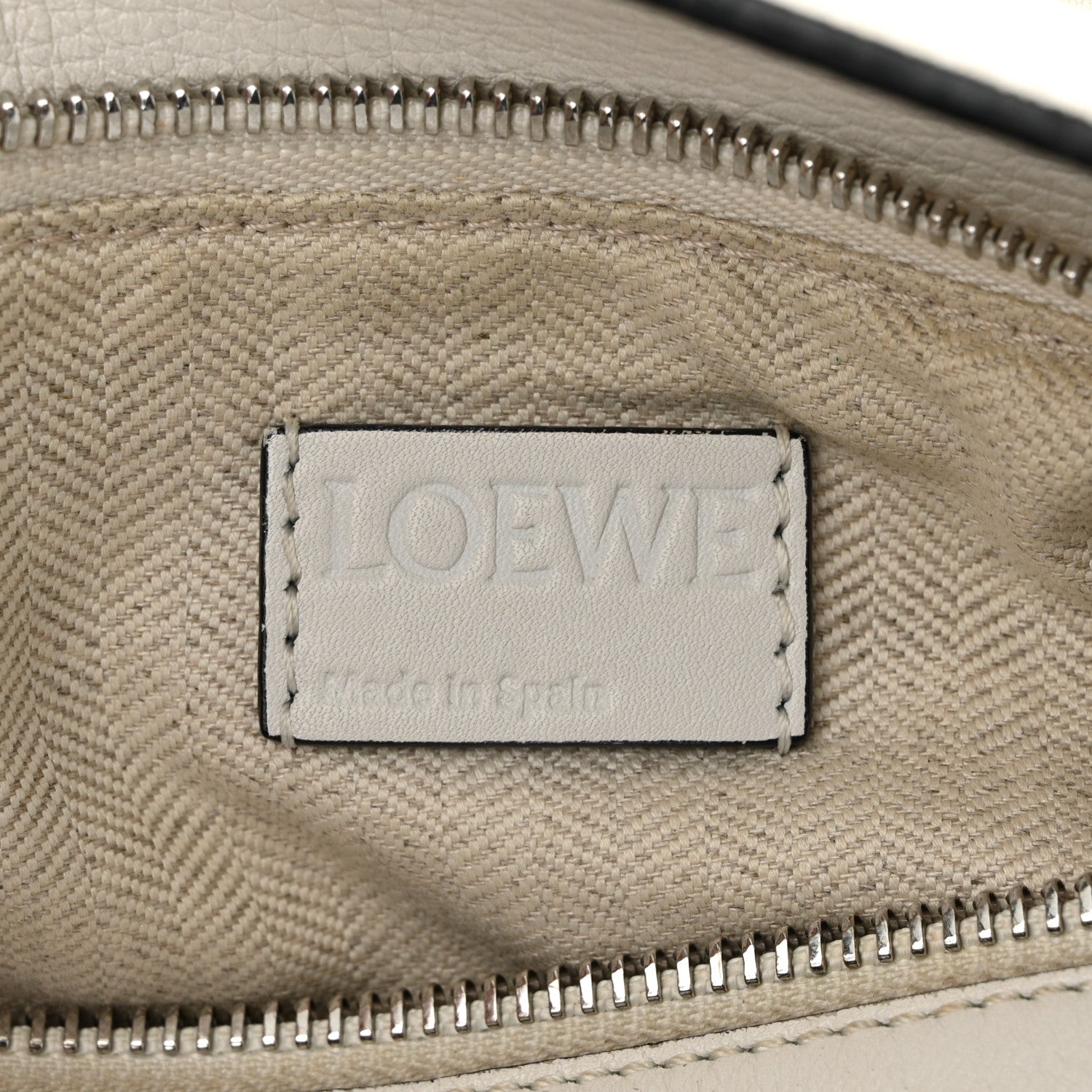 Loewe Grained Calfskin Small Puzzle Bag White 6 of 12