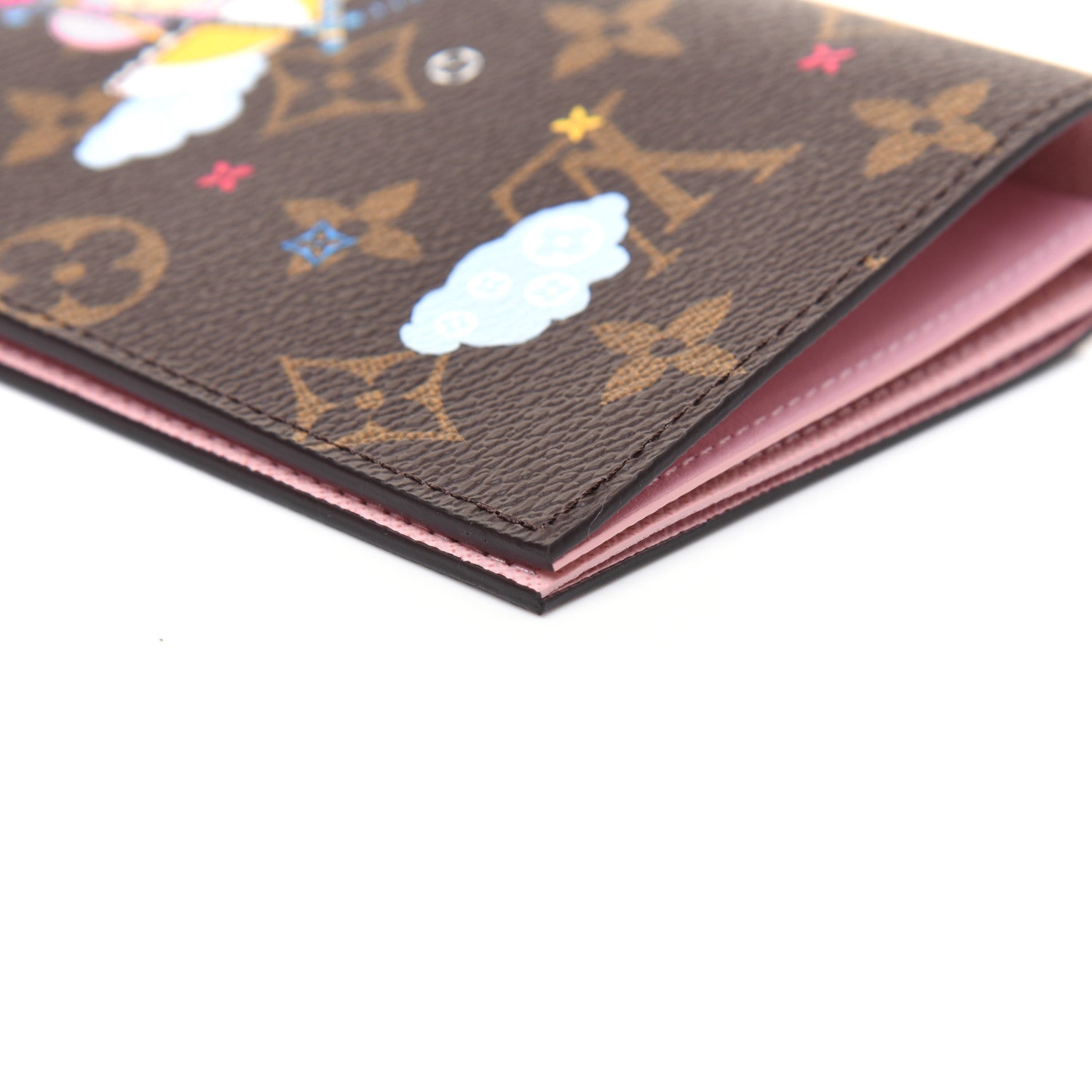 Louis Vuitton Monogram 2020 Christmas Animation Big Wheel Passport Cover Rose Ballerine 9 of 11