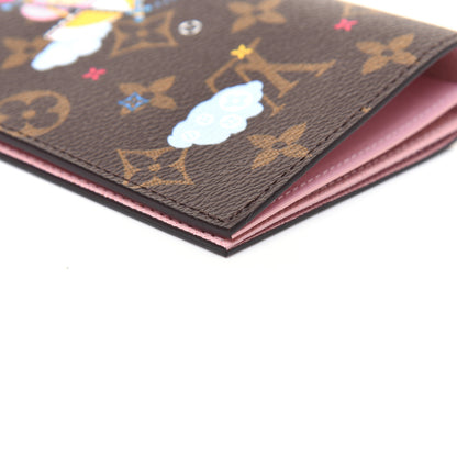 Louis Vuitton Monogram 2020 Christmas Animation Big Wheel Passport Cover Rose Ballerine 9 of 11