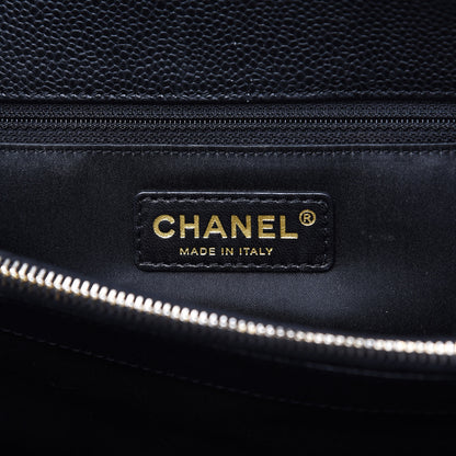 Chanel Caviar Quilted Grand Shopping Tote GST Black 6 of 10