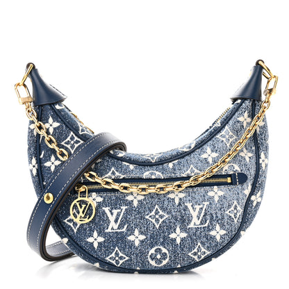 Louis Vuitton Monogram Jacquard Denim Loop Bleu 1 of 9