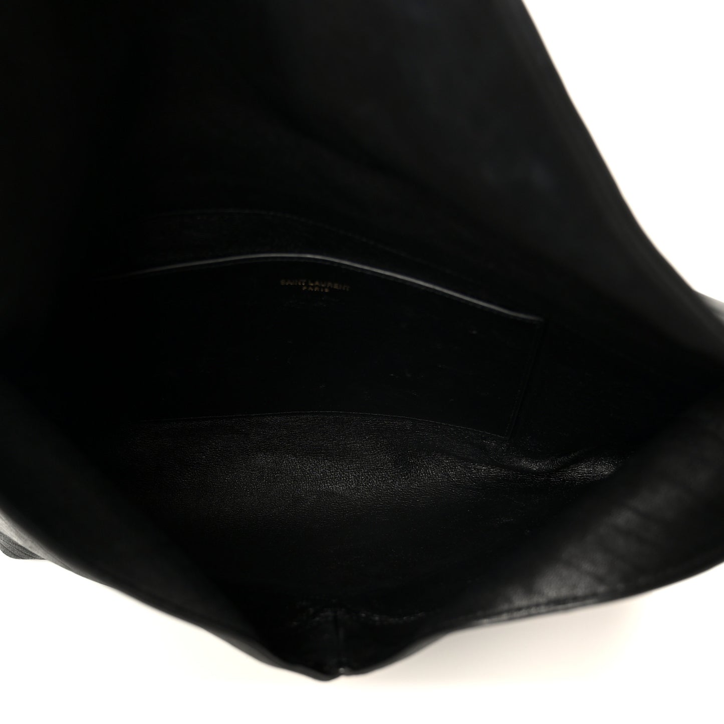 Grained Lambskin Cassandre Envelope Pouch Black
