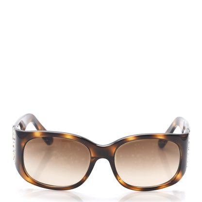 Chanel Acetate Swarovski Crystal CC Sunglasses 5134-B Tortoise 2 of 7