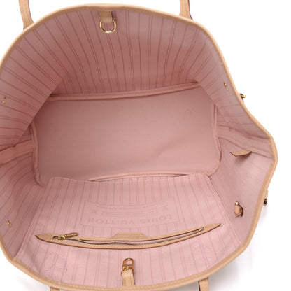 Louis Vuitton Damier Azur Neo Neverfull MM Rose Ballerine 5 of 11