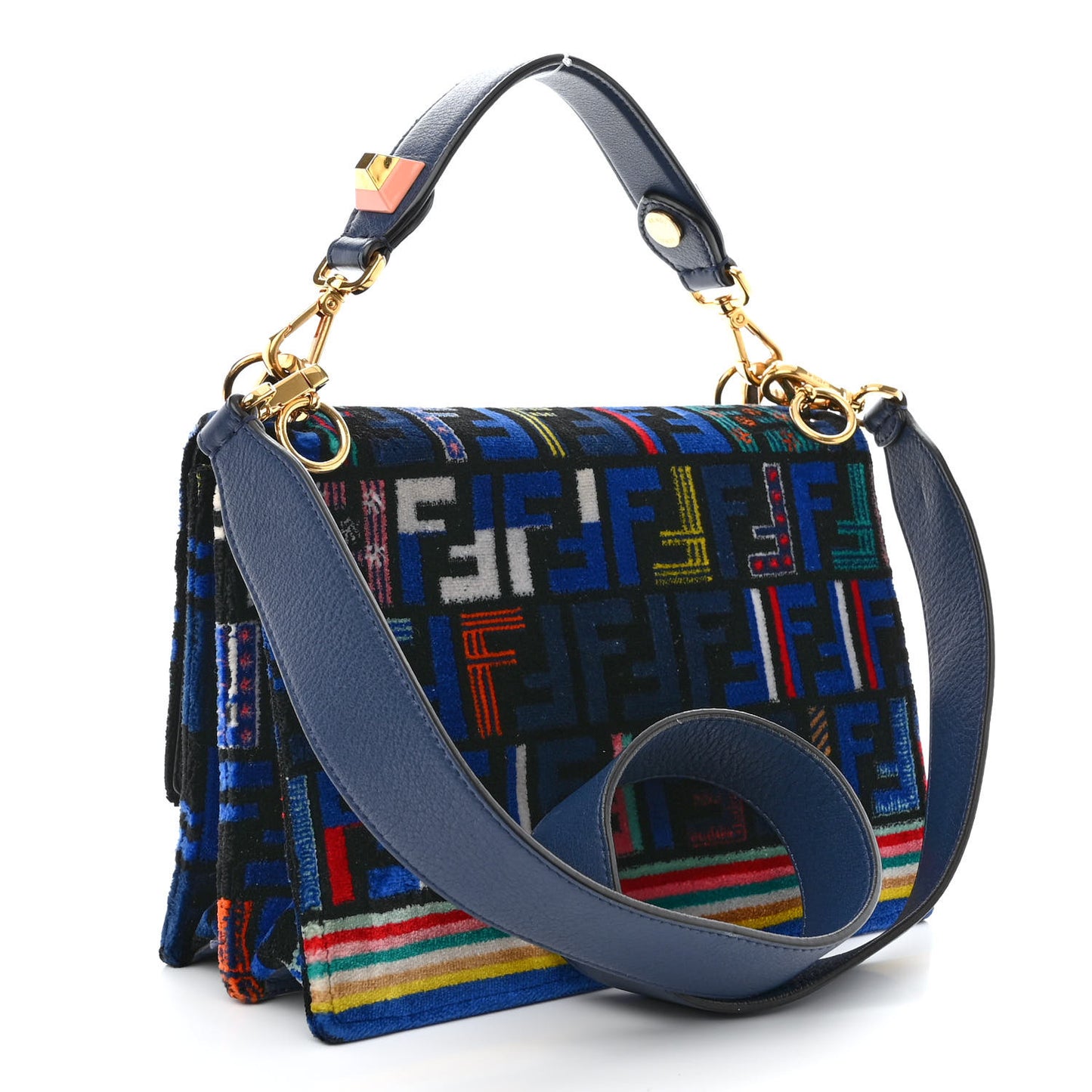 Velvet Vitello Dolce Fun Fair Kan I Shoulder Bag Blue Multicolor