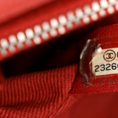 Chanel Caviar Quilted Medium Coco Handle Flap Dark Red 8 of 12