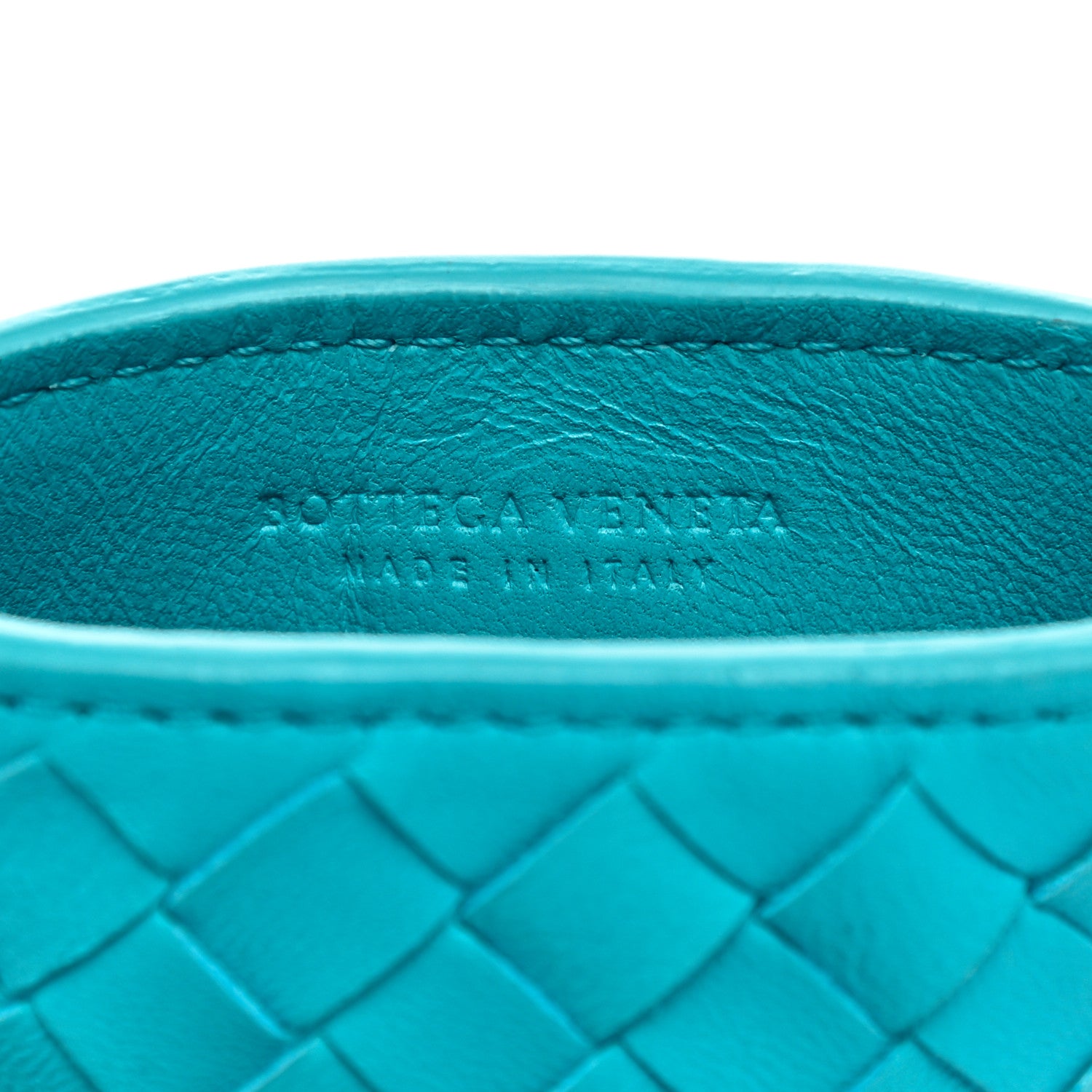 Bottega Veneta Nappa Intrecciato Phone Case Turquoise 6 of 10