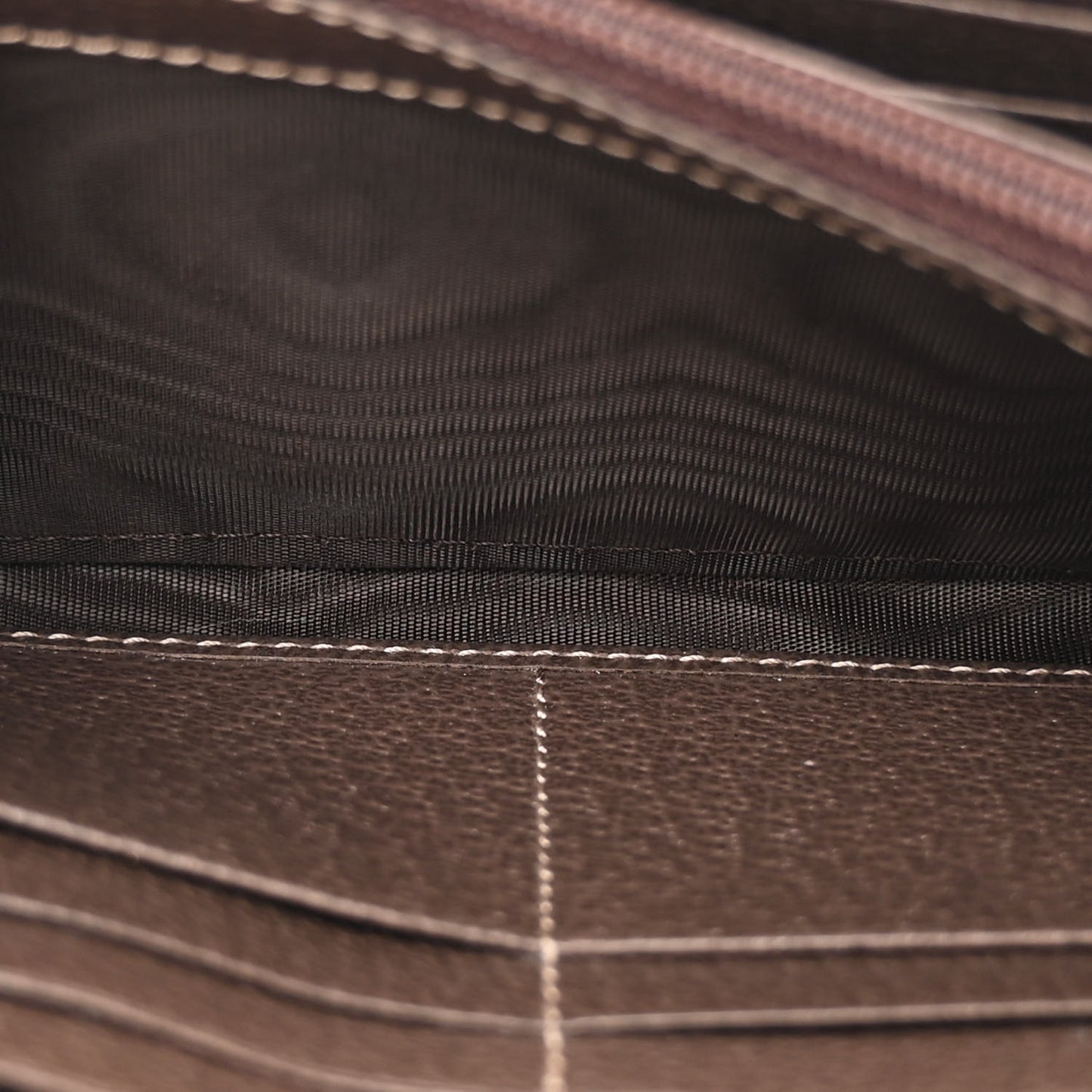 GG Supreme Monogram Web Ophidia Wallet On Chain Brown