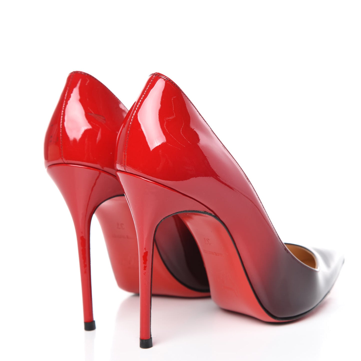 Patent Degrade Decollete 100 Pumps 37 Black Red