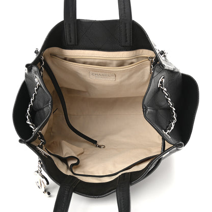 Chanel Grained Calfskin Medium CC Pocket Tote Black 5 of 9