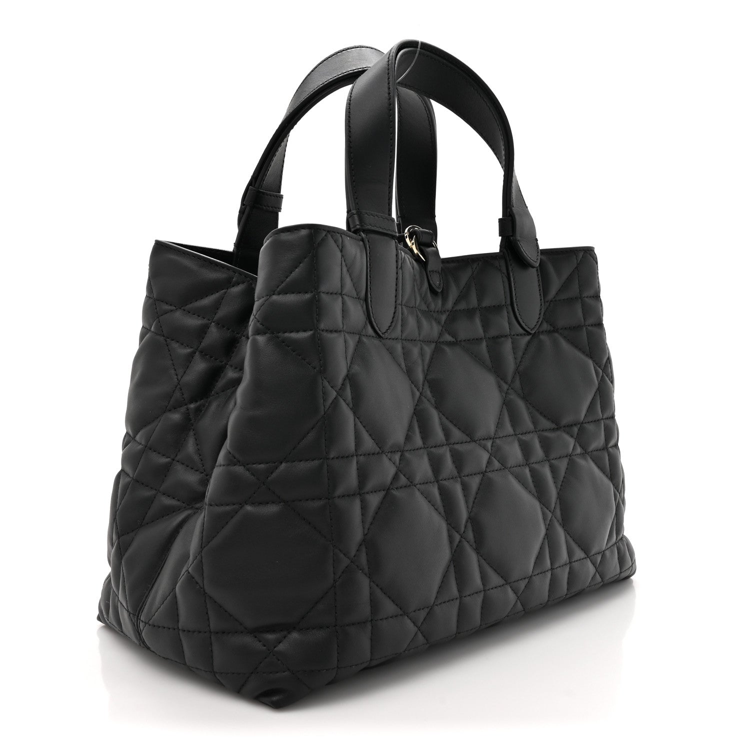 Christian Dior Calfskin Macrocannage Medium Toujours Black 4 of 11