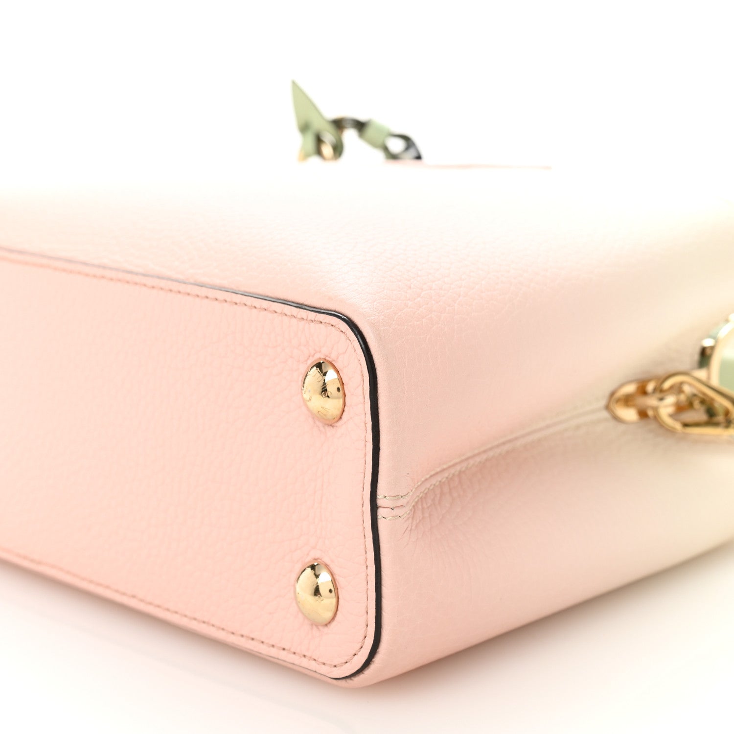 Louis Vuitton Taurillon Gradient Capucines BB Creme Rose Jade 9 of 9