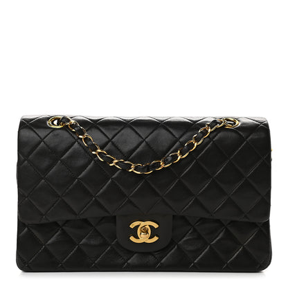 Chanel Lambskin Quilted Medium Double Flap Black 1 of 10