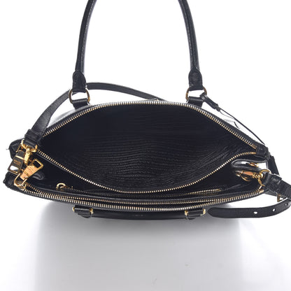 Prada Saffiano Medium Galleria Double Zip Tote Black 6 of 17