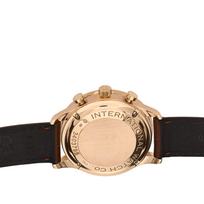 IWC 18K Rose Gold Alligator 41mm Portugieser Chronograph Automatic Watch White IW371402 4 of 4