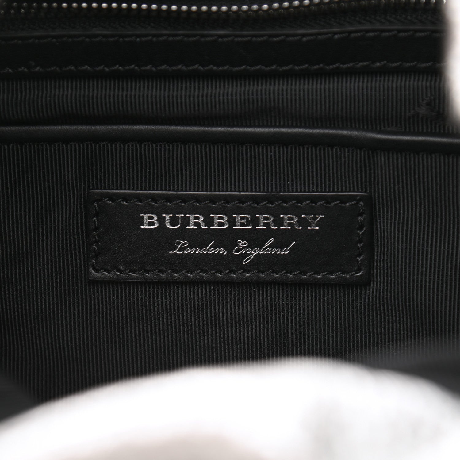 Burberry Metallic Deerskin Medium Rucksack Backpack Silver 6 of 10