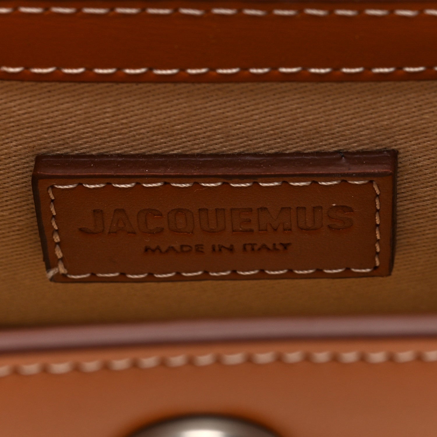 Jacquemus Smooth Calfskin Le Chiquito Homme Light Brown 6 of 9