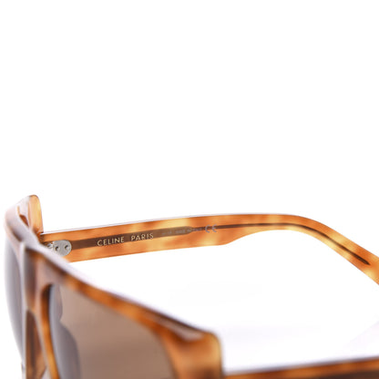 Celine Acetate Curved Flat Top Rectangular Sunglasses CL40089I Brown 5 of 6
