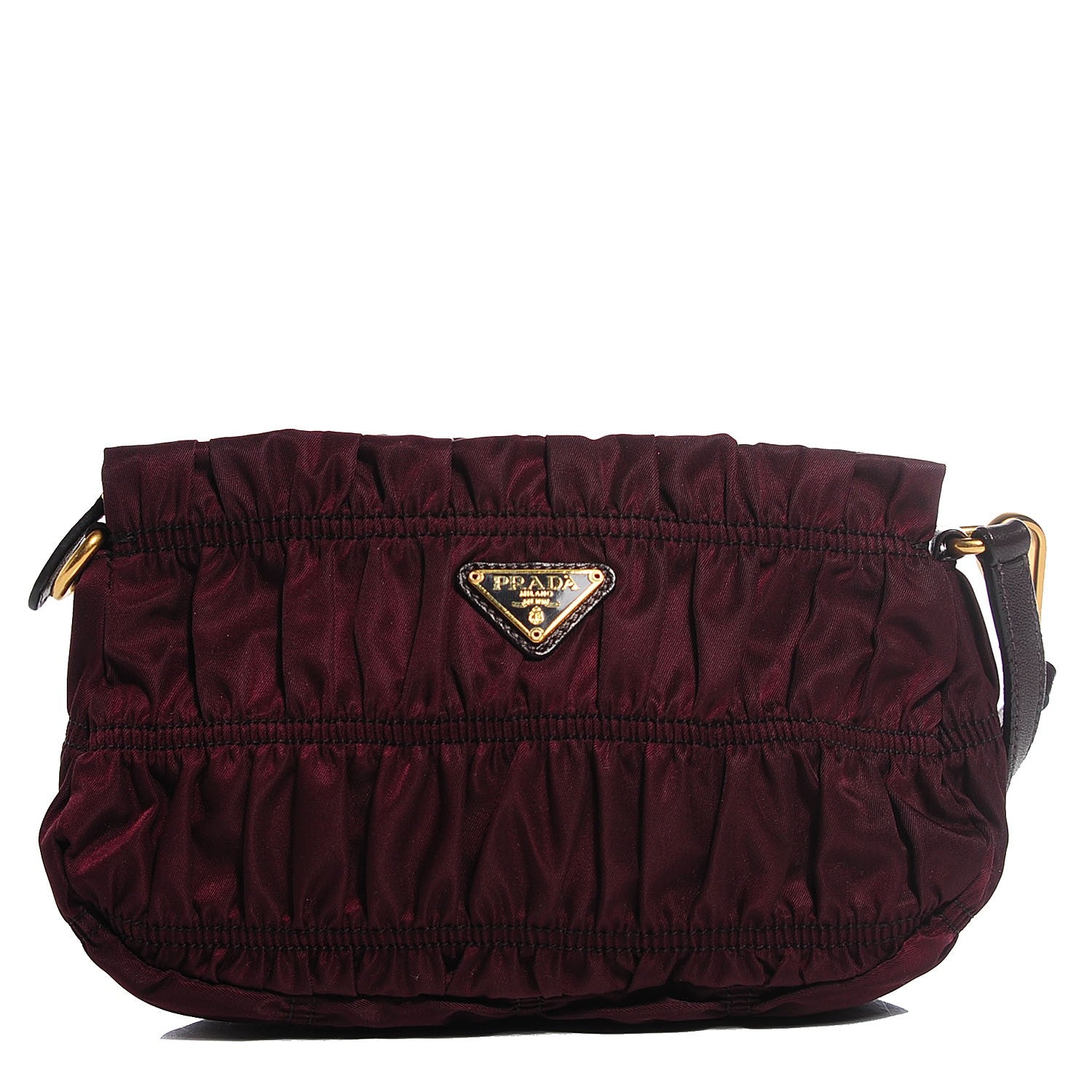 Prada Tessuto Nylon Gaufre Wristlet Bordeaux 1 of 9