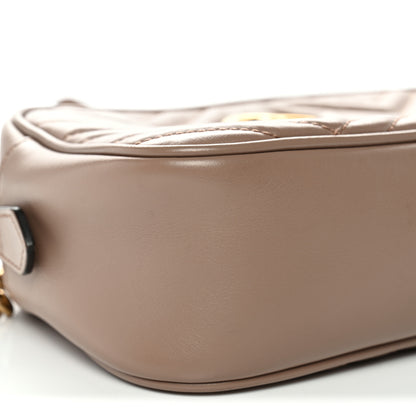 Gucci Calfskin Matelasse Small GG Marmont Chain Shoulder Bag Porcelain Rose 9 of 12