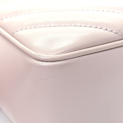 Saint Laurent Calfskin Matelasse Monogram Lou Camera Bag Washed Light Pink 16 of 20