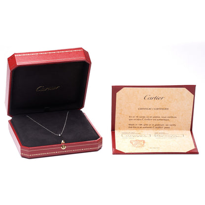 Cartier 18K White Gold Diamond LM D'Amour Pendant Necklace 10 of 10