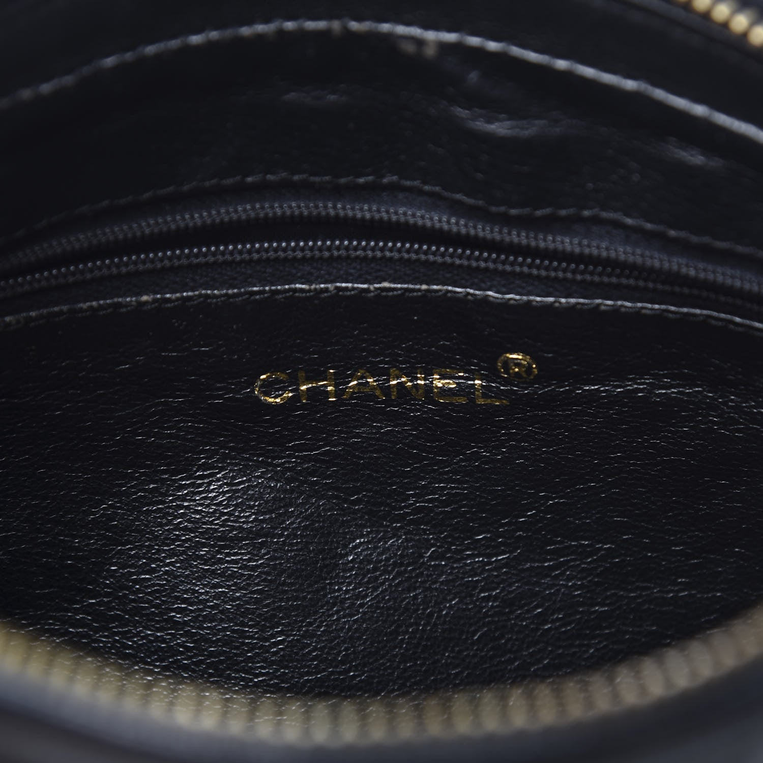 Chanel Lambskin Chevron Quilted Tassel Camera Case Black 7 of 11
