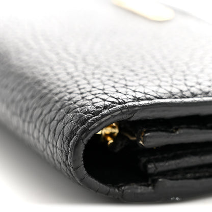 Burberry Grain Calfskin Continental Wallet Black 7 of 7