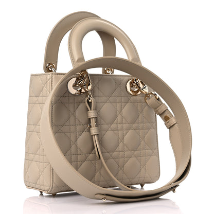 Christian Dior Lambskin Cannage Small My ABC Lady Dior Beige 3 of 9