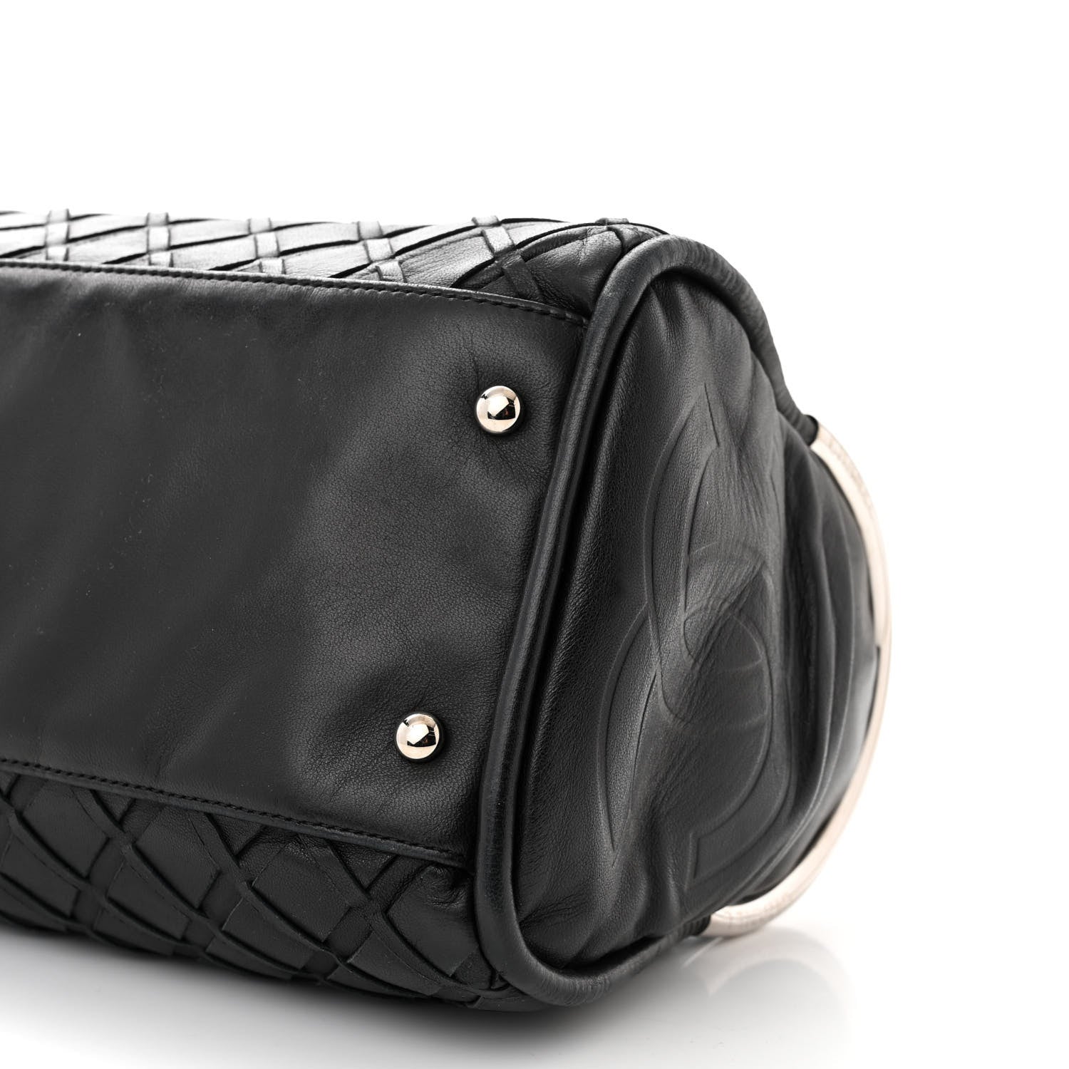 Chanel Lambskin Woven Medium Ultimate Soft Sombrero Bag Black 10 of 12