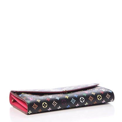 Louis Vuitton Monogram Multicolor Sarah Wallet NM Black Grenade 3 of 8