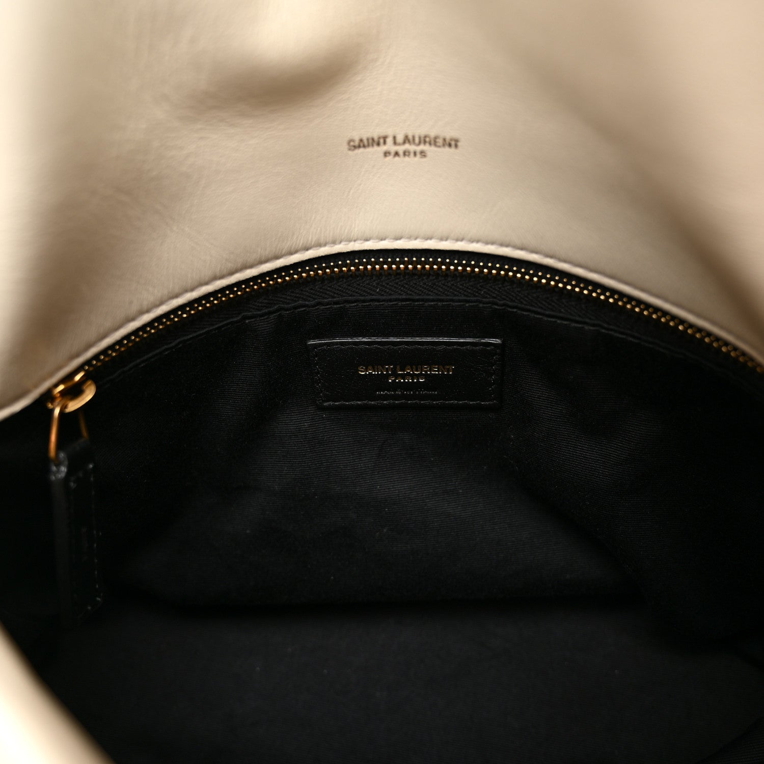Saint Laurent Boucle Tweed Quilted Small Loulou Puffer Monogram Chain Satchel Crema Soft 6 of 9
