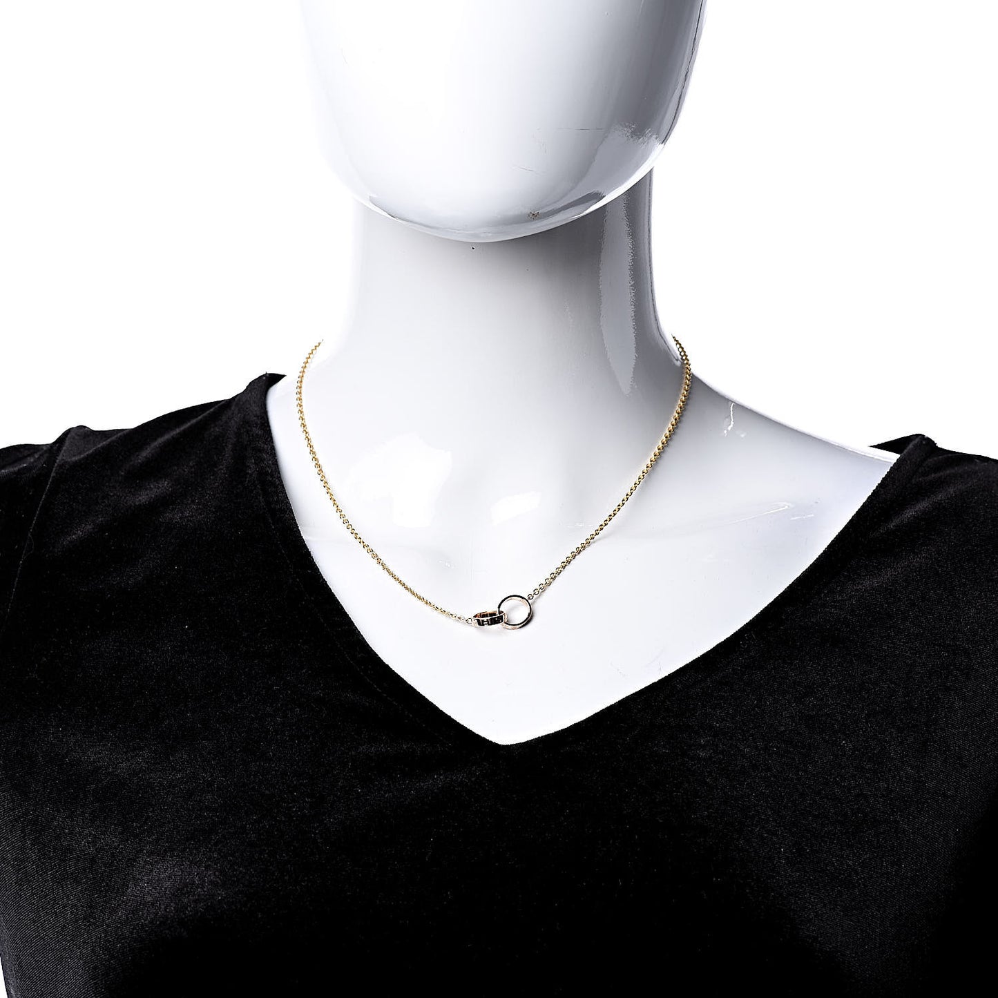18K Pink Gold Interlocking LOVE Necklace