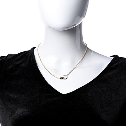 Cartier 18K Pink Gold Interlocking LOVE Necklace 2 of 6