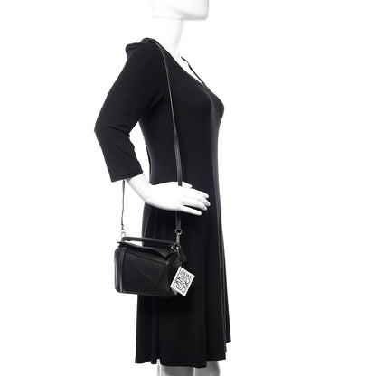 Loewe Calfskin Mini Puzzle Bag Black 2 of 10