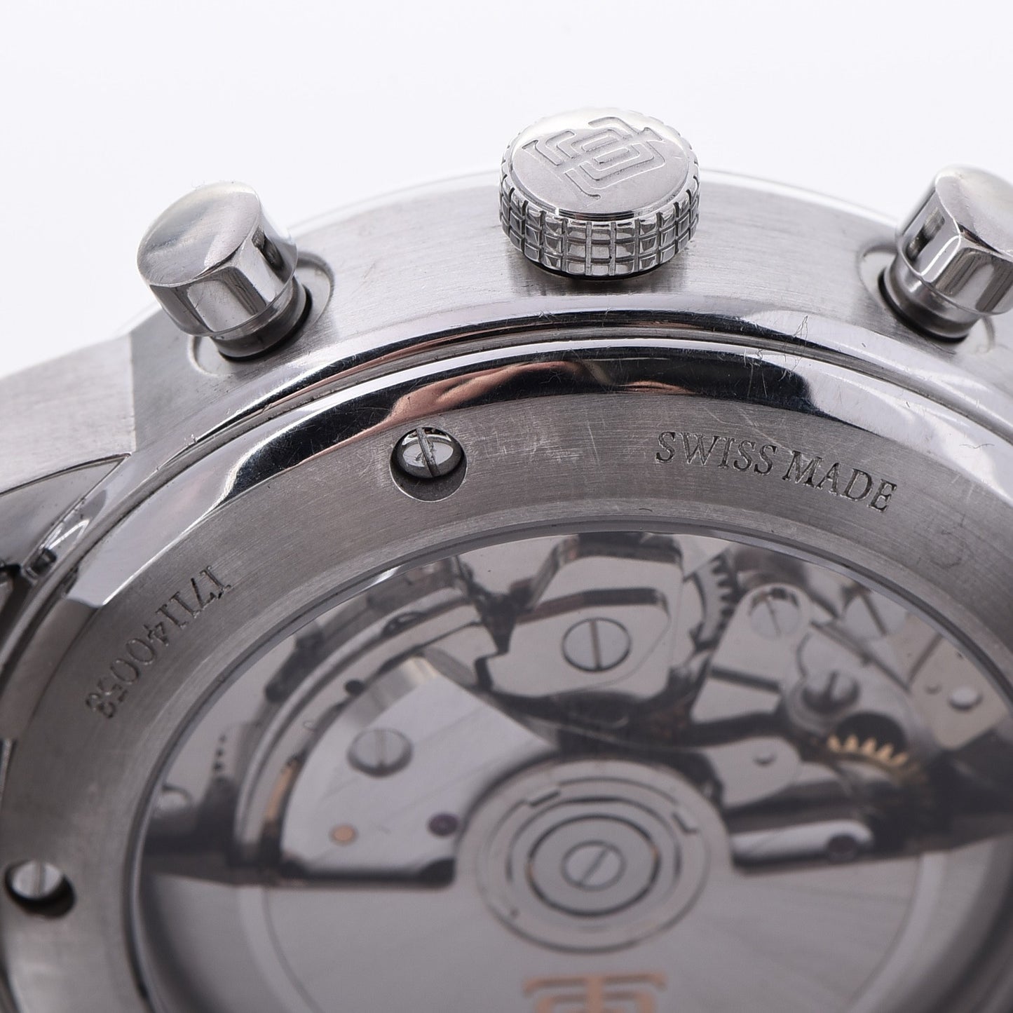 Stainless Steel 42mm CT60 Chronograph Automatic Watch Blue