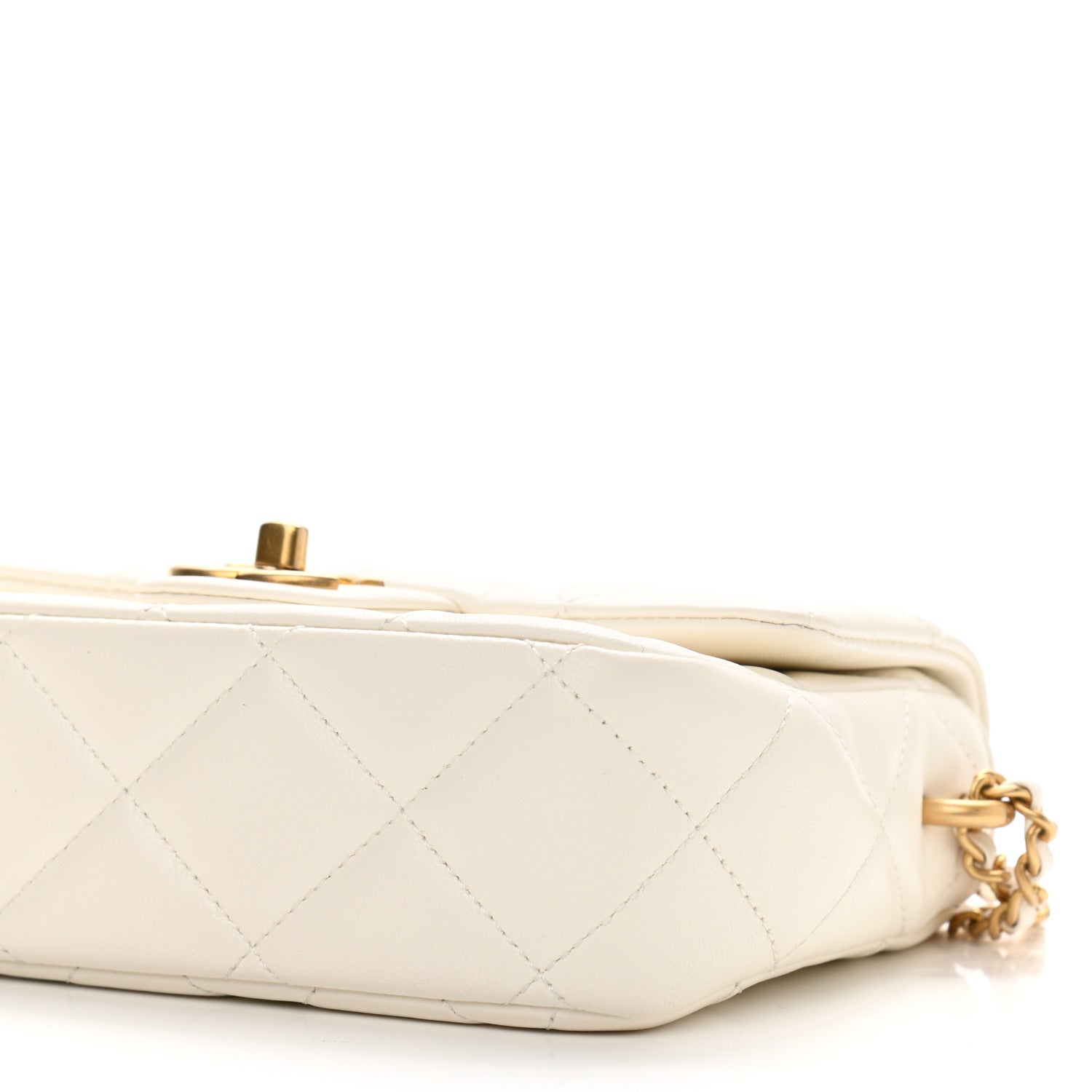 Chanel Lambskin Quilted Mini My Perfect Flap White 10 of 11